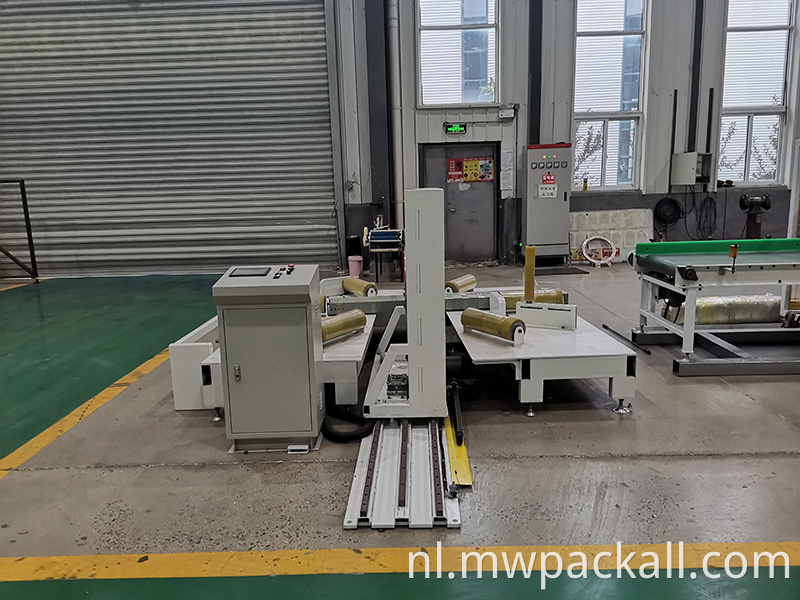 Automatische horizontale staaldraad band slang buis spoel ring rekfolie wikkelmachine met CE